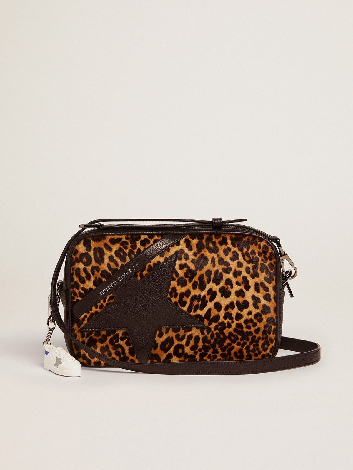 Star Bag in leopard-print pony skin