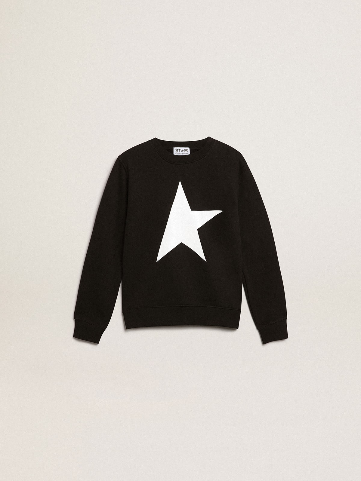 Black Star Collection sweatshirt with white maxi star on the front