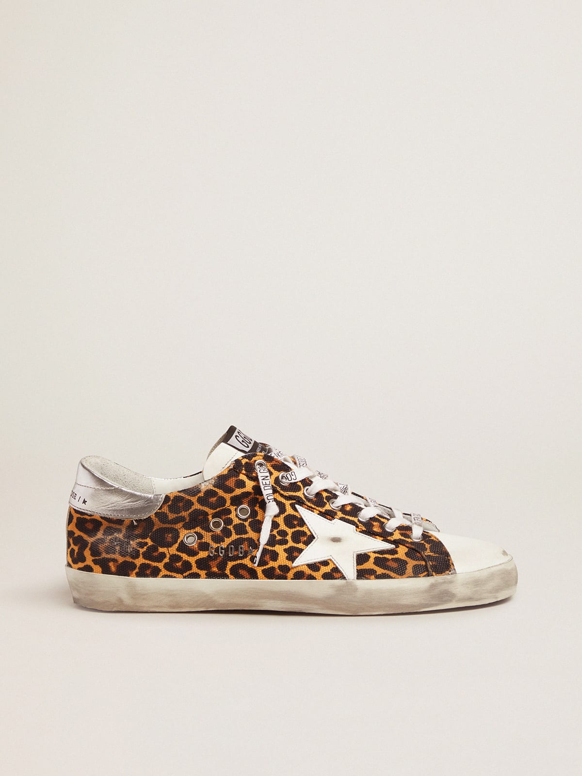 Super-Star LTD sneakers in canvas with leopard-print pattern