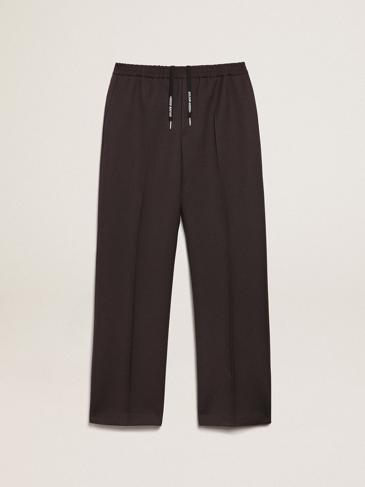 Licorice-colored Journey Collection wide-leg jogging pants