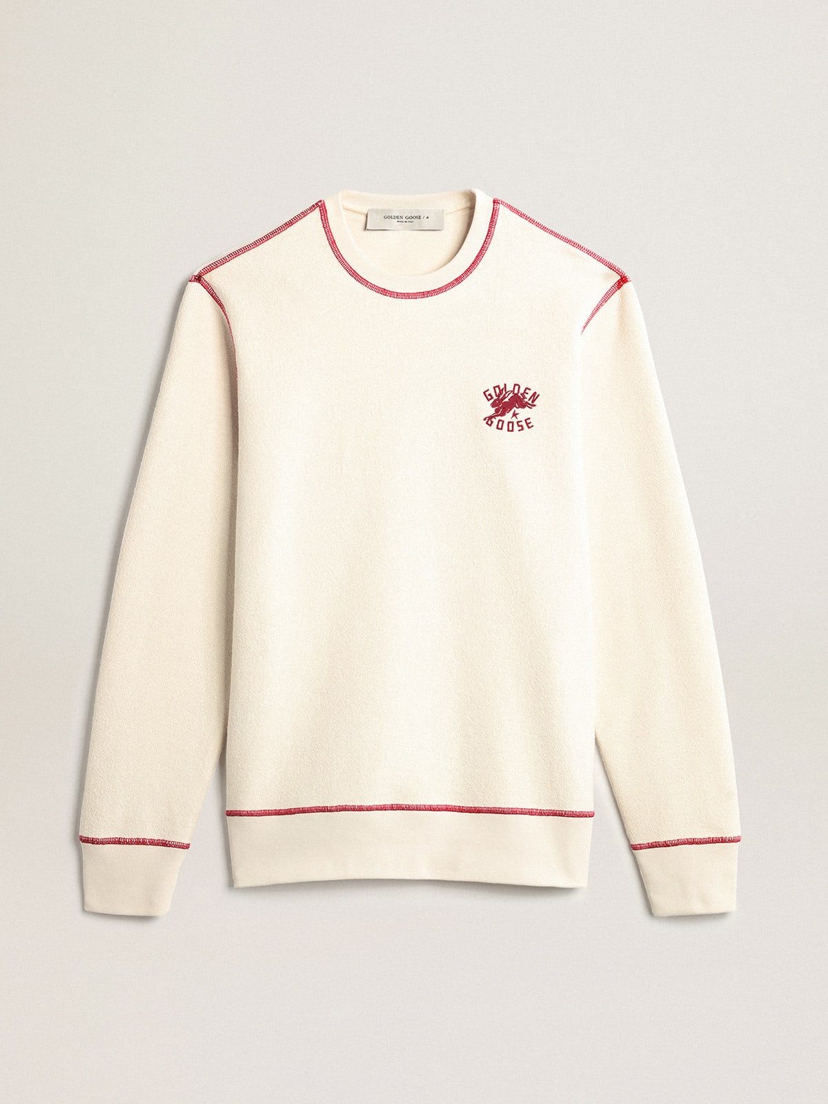 Men's heritage white sweatshirt with CNY logo