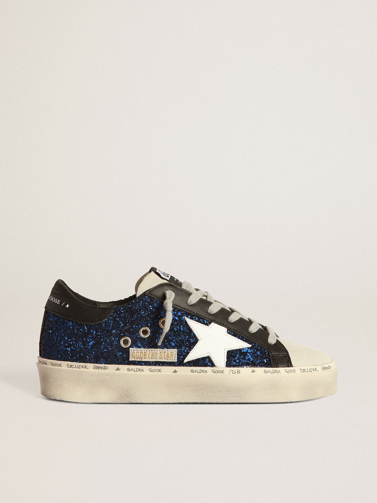 Hi Star sneakers in suede with blue glitter