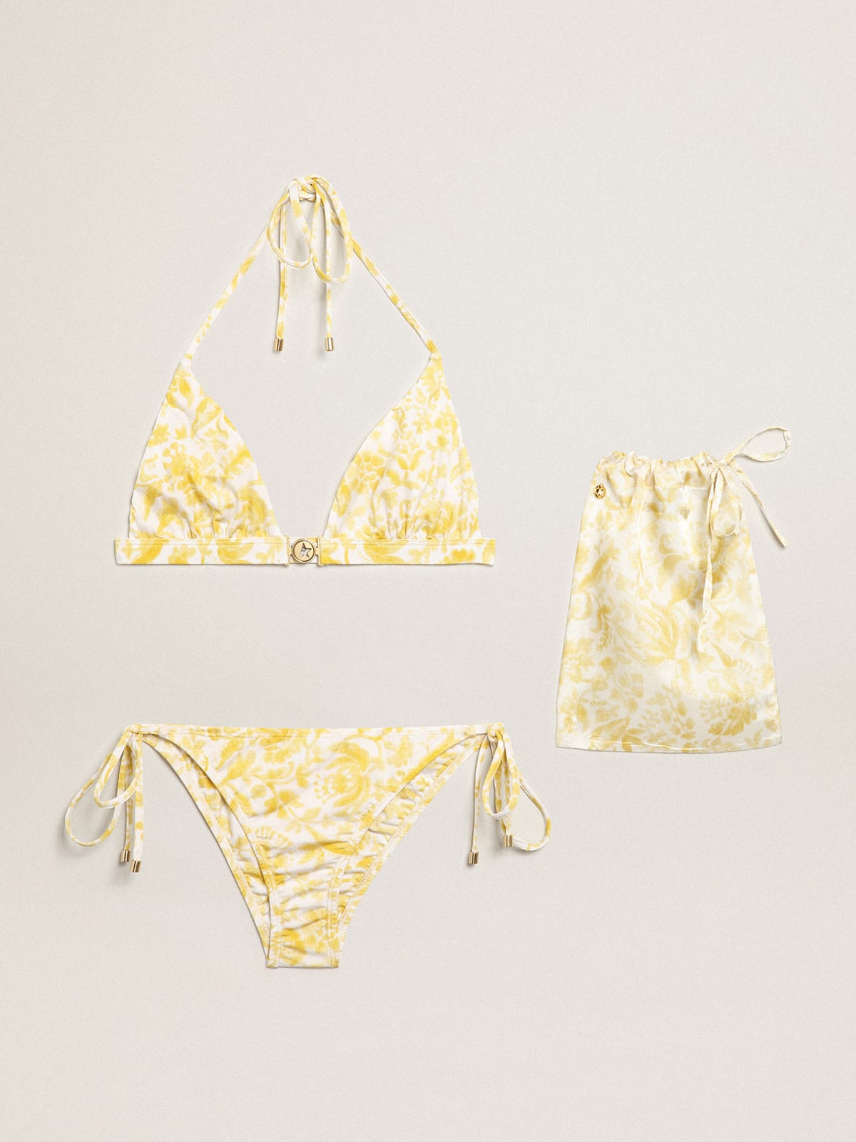 Resort Collection bikini with lemon yellow print