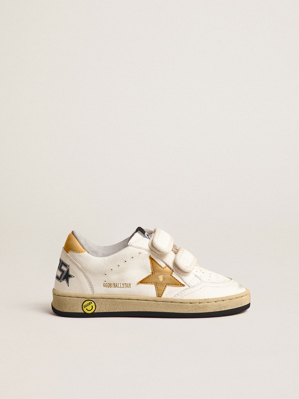 Ball Star Young with gold metallic leather star and heel tab